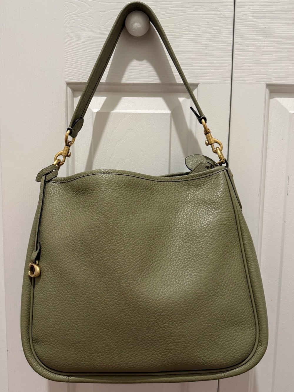 Coach Cary Soft Pebble Leather Shoulder Bag with Convertible Straps - Picture 4 of 10